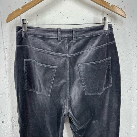 La Vie Women’s size 29 Clemence Gray Velvet High Rise Skinny Straight Leg Pants - Picture 9 of 16